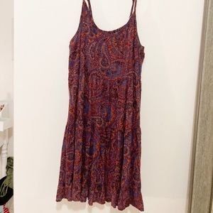 MOSSIMO tiered paisley dress